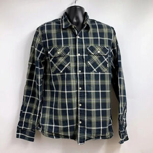 Vans Men's Classic Plaid‎ Cotton Button Up Long Sleeve Shirt Size L